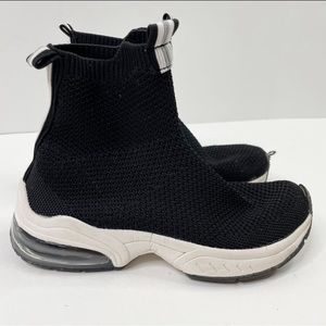 Zara Stretch Knit Sock Sneakers Black